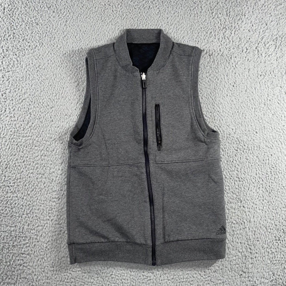 Adidas Vest Women XS Reversible Full Zip Quilted Casual Retro 90s Outdoor Sporty